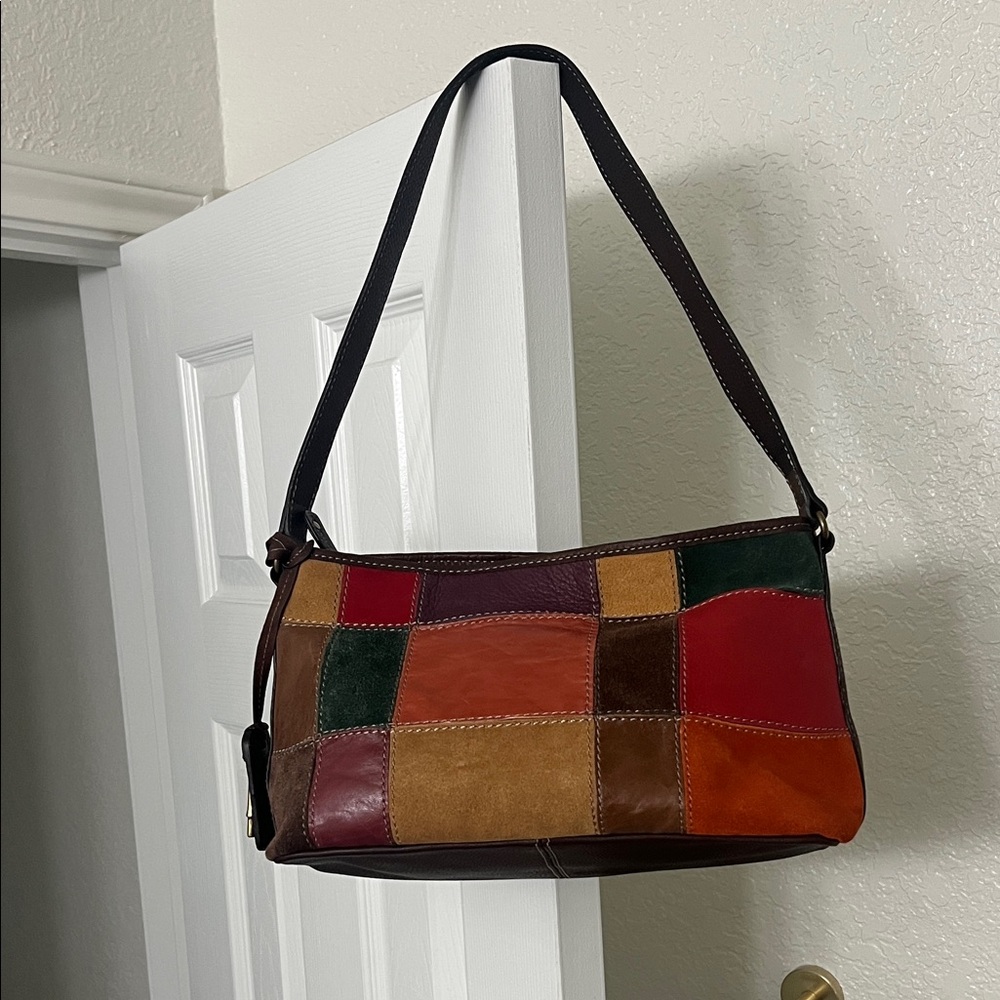 Fossil Cargo Patchwork Hobo - Multicolor